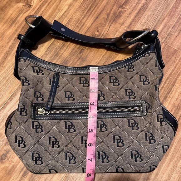 Dooney & bourke women’s purse shoulder bag Vintage logo black tan classic - Picture 11 of 12